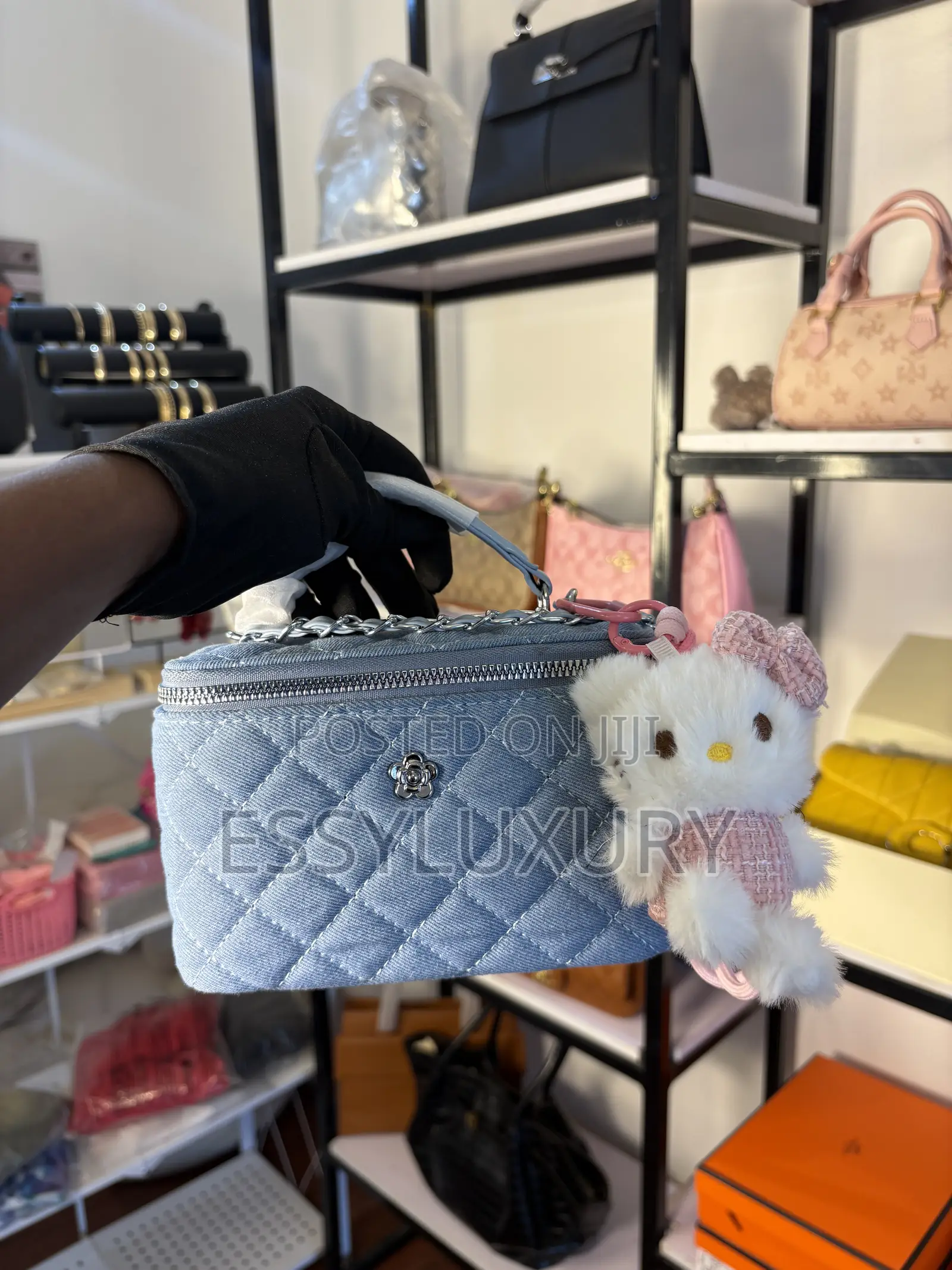 Ladies Denim Box Bag