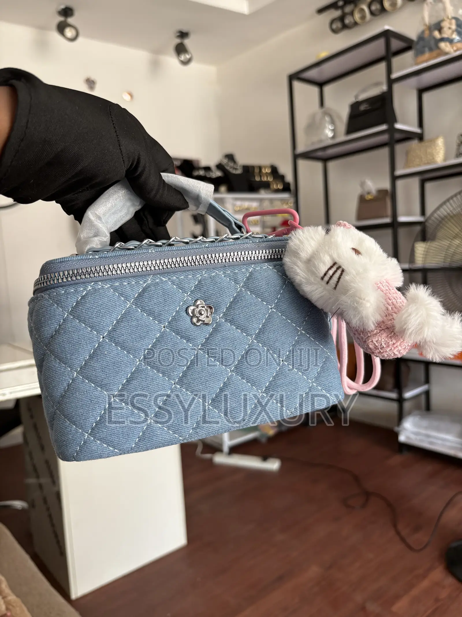 Ladies Denim Box Bag