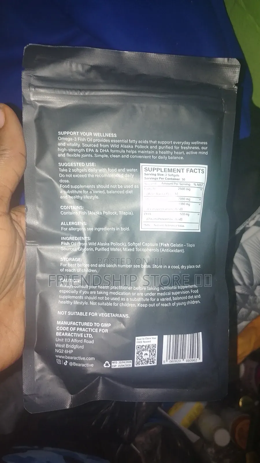 High Strength Omega 3 Fish Oil