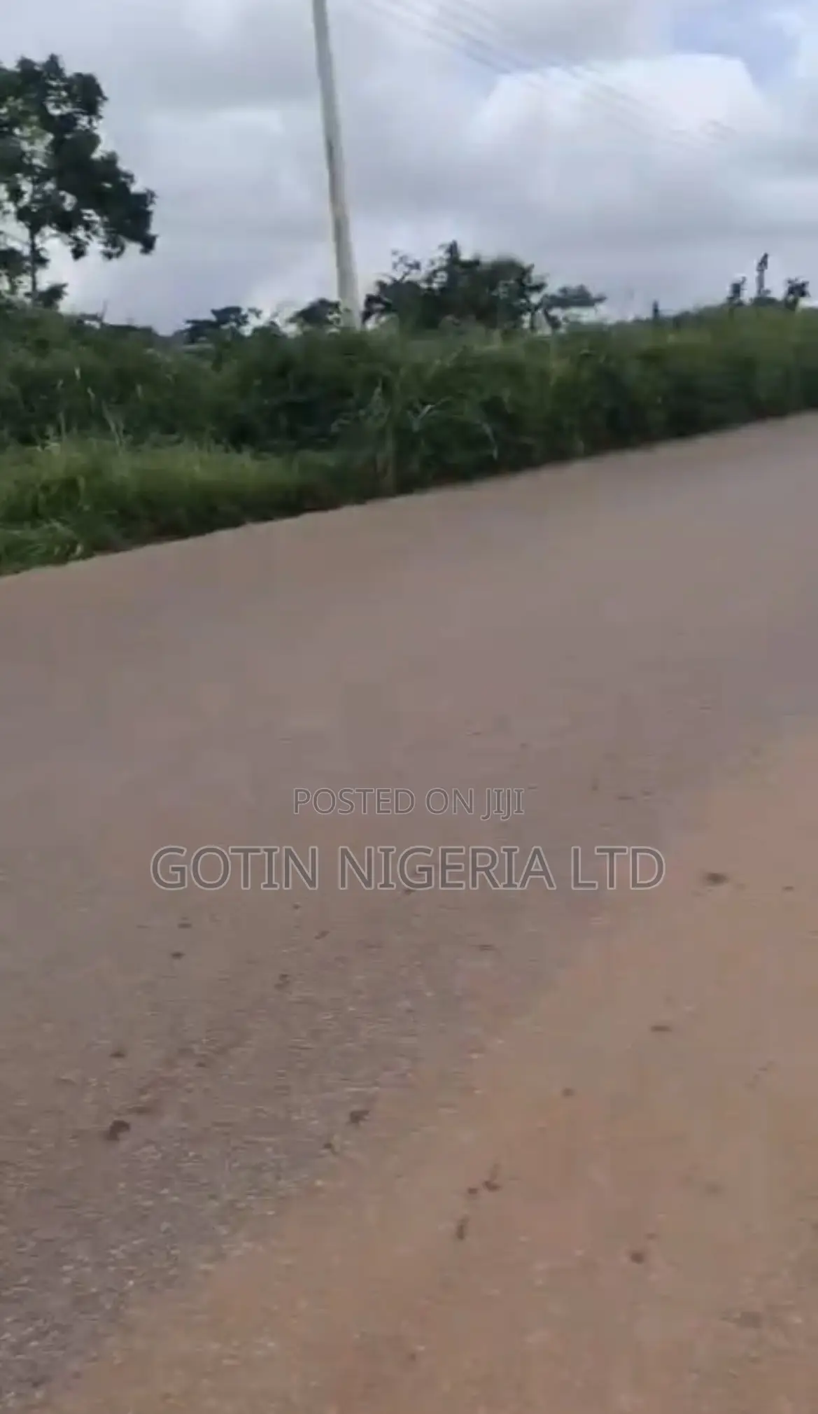 100×100ft Land Along Egba Tarred Road