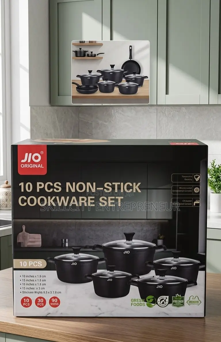 Jio Original 10-Pieces Non-Stick Cookware Set