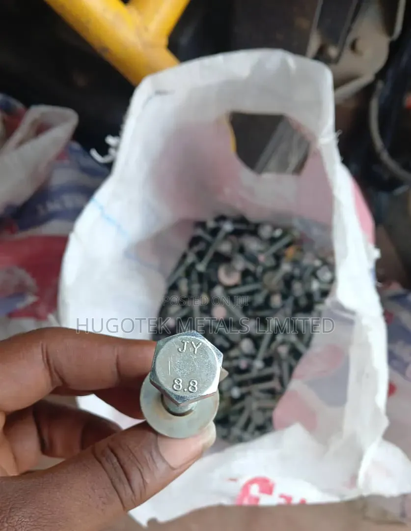 Bolt and Nut Fully Threaded Different Sizes