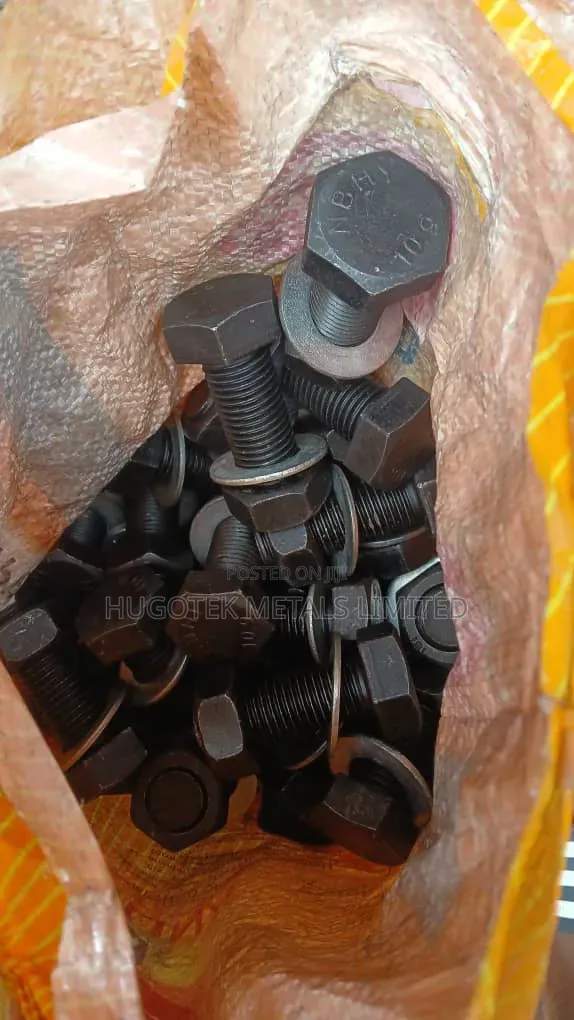 Bolt and Nut Fully Threaded Different Sizes