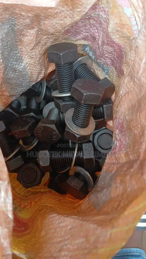 Bolt and Nut Fully Threaded Different Sizes