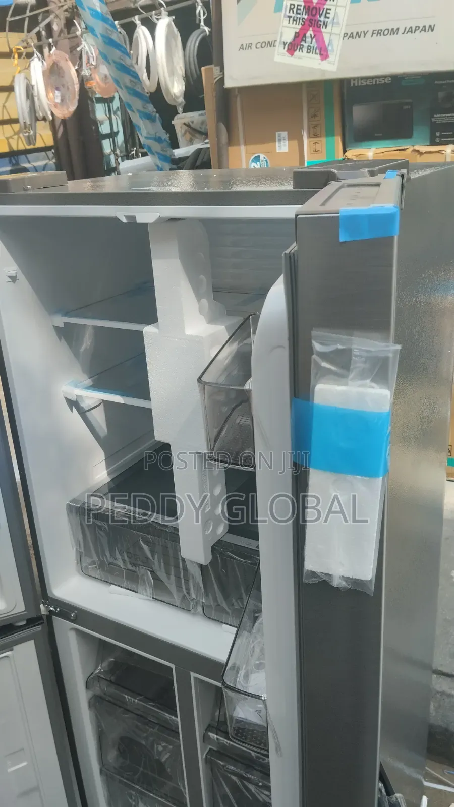 Hisense 522L Cross Door Refrigerator