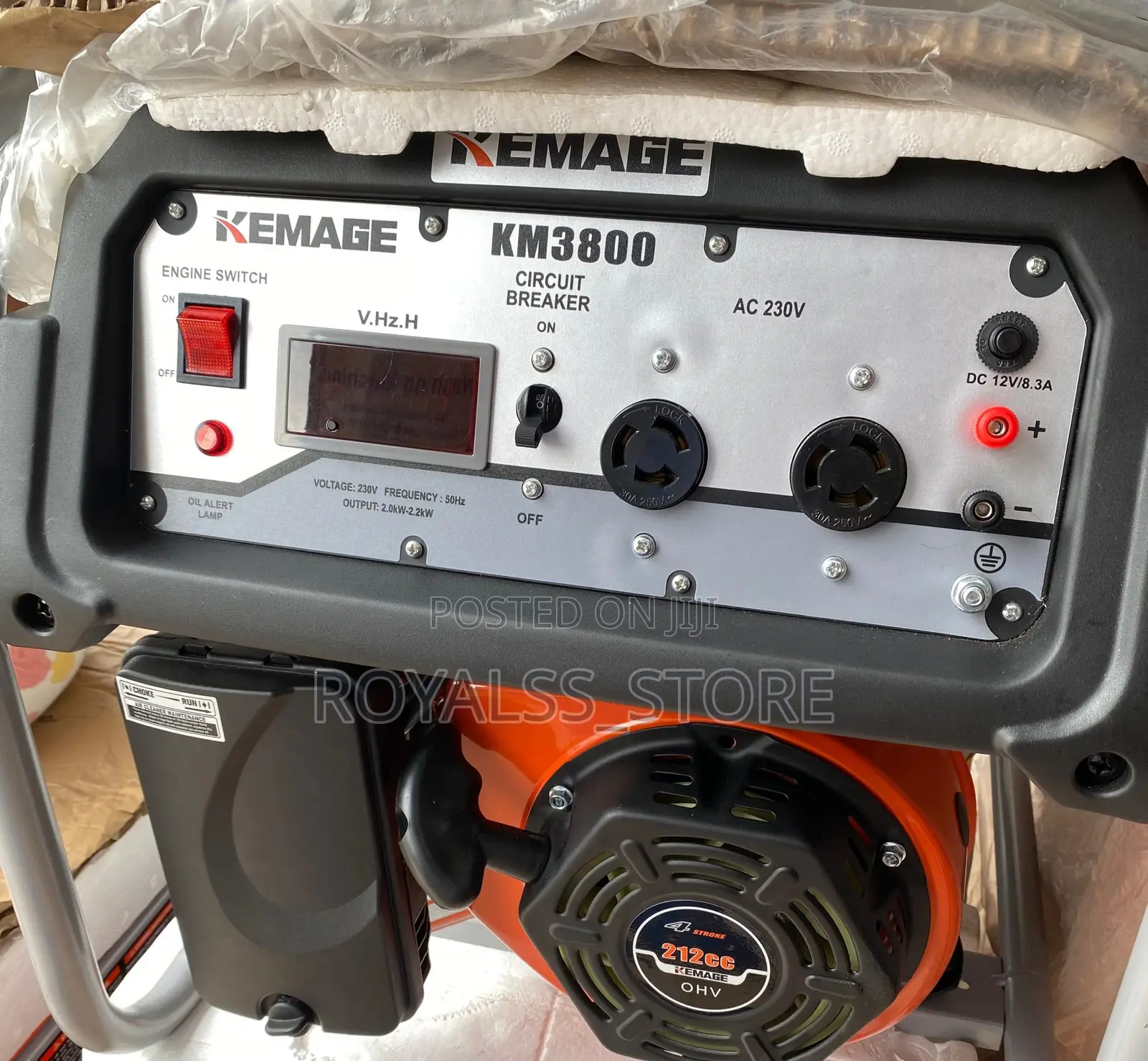 Kemage KM3800 Gasoline Generator 2.5KVA