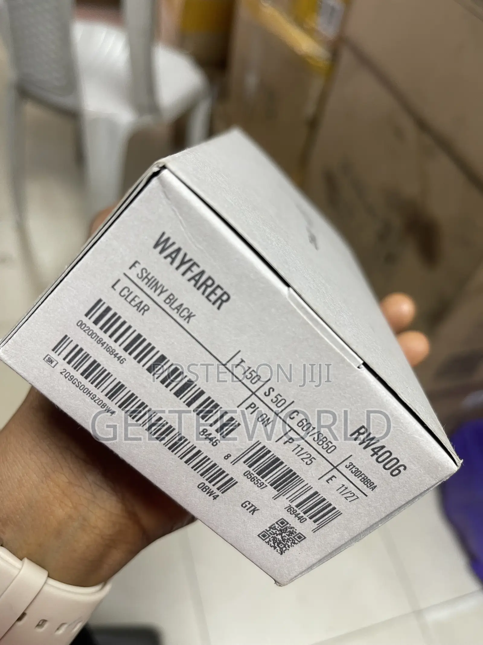 Rayban Wayfarer (Gen1) F Shiny Black L Clear