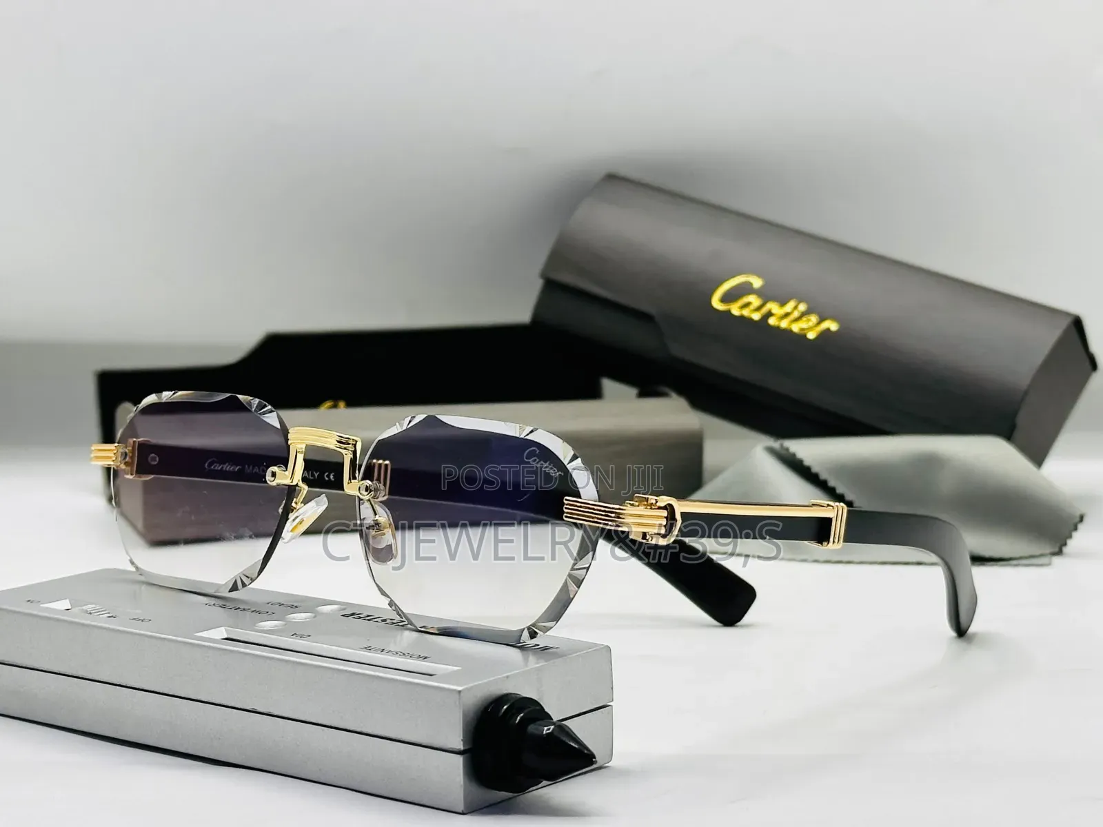 CARTIER Rimless Wooden Shades for the Fashionable