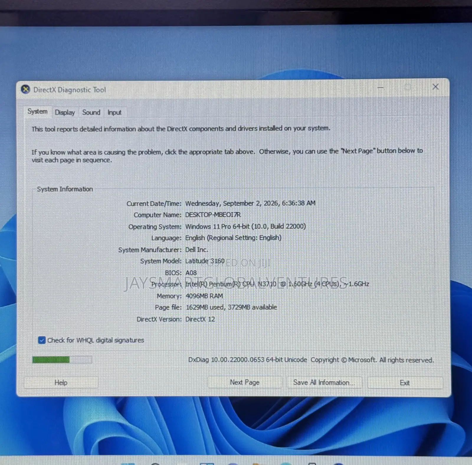 Laptop Dell Latitude 11 3160 4GB Intel Pentium SSD 128GB