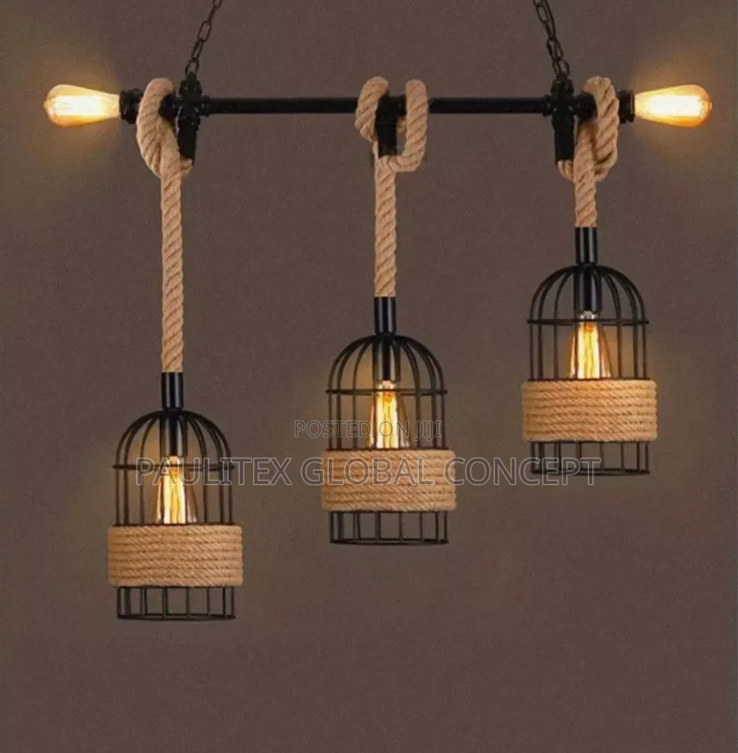 Rustic Industrial Hanging Pendant Light