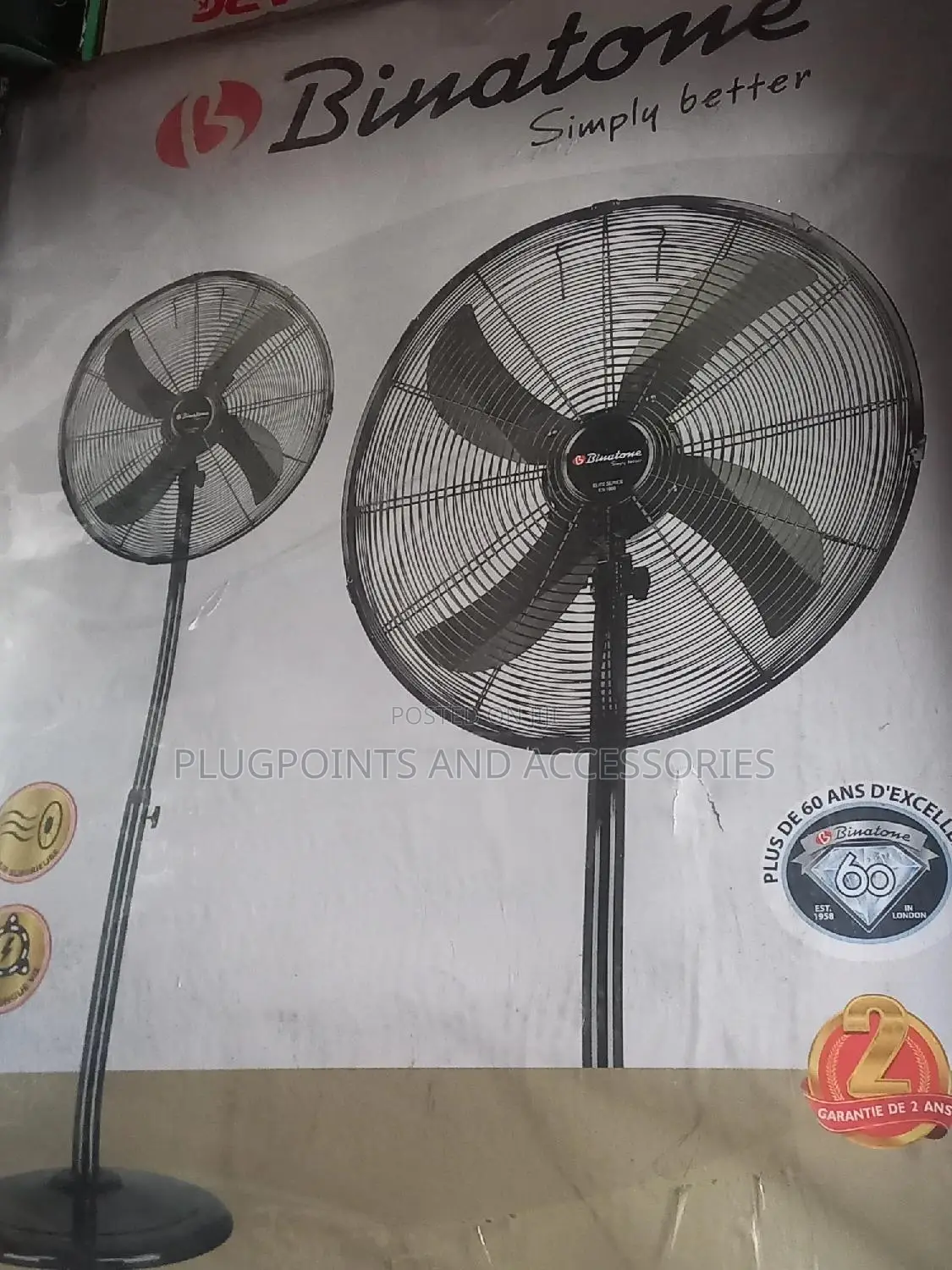Binatone Stainless Stand Fan1800 60w