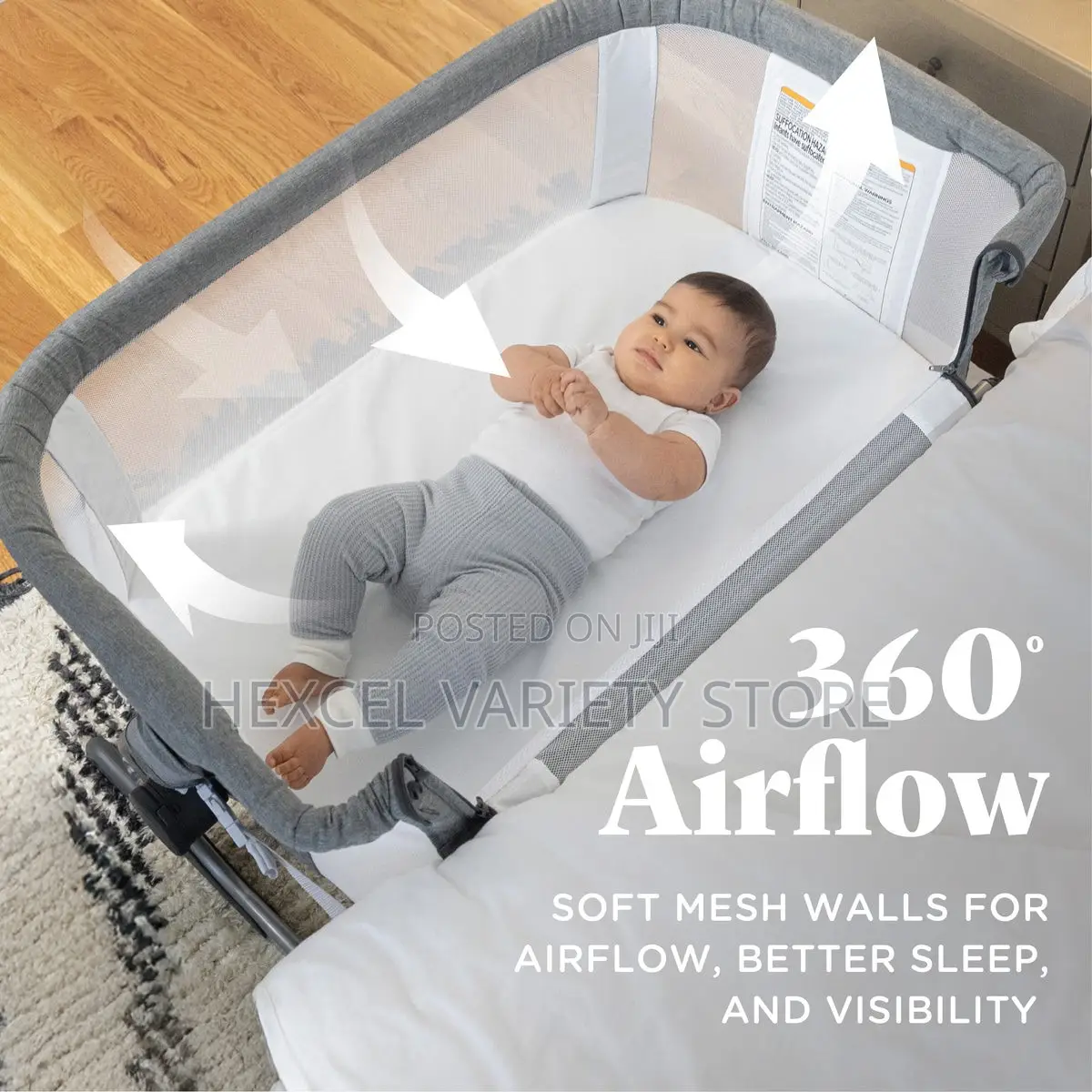 Brand New Baby Beside Me Dreamer 2-in-1 Bassinet Bedside Sleeper