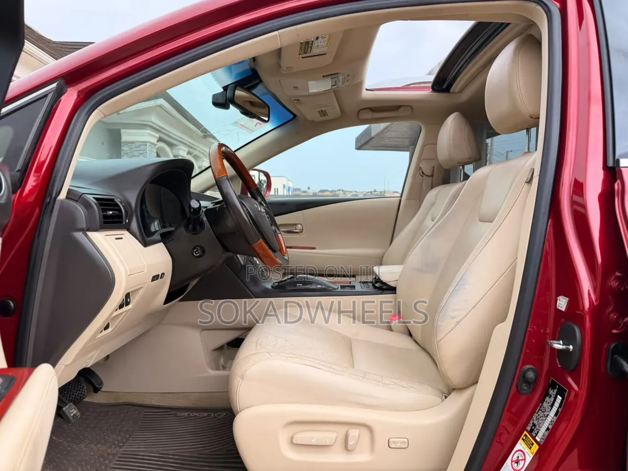 Lexus RX 350 FWD 2012 Red
