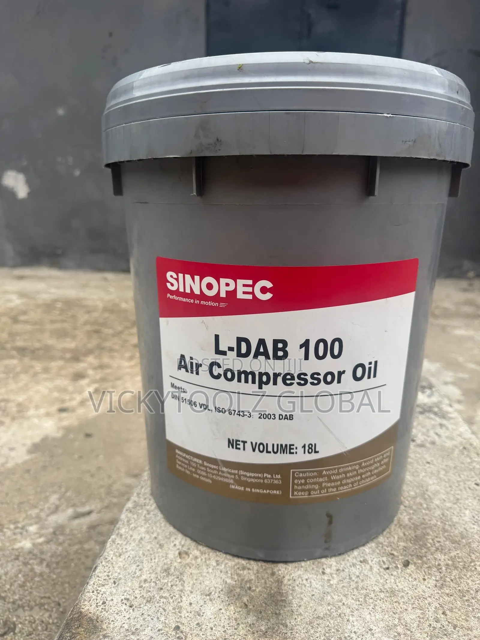 Sinopec L-Hm 32 Anti Wear Hydraulic Oil 20liters