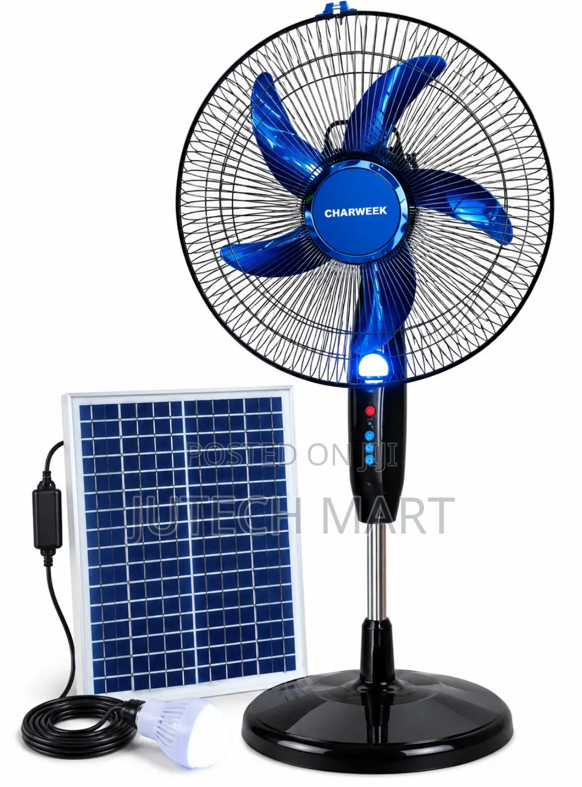 16 Inches Quality Solar Rechargeable Fan