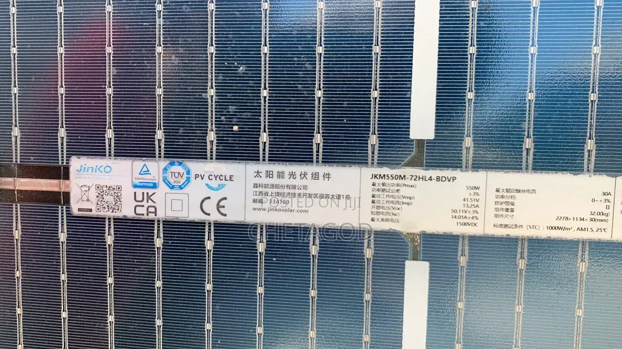 Jinko Solar Panel Bi-Facial 550watts