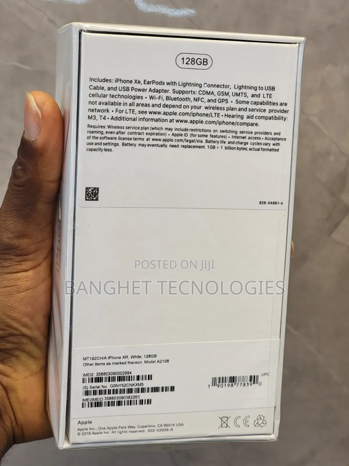 New Apple iPhone XR 128 GB White