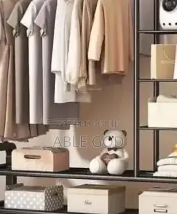 Strong Double Pole Clothes Rack