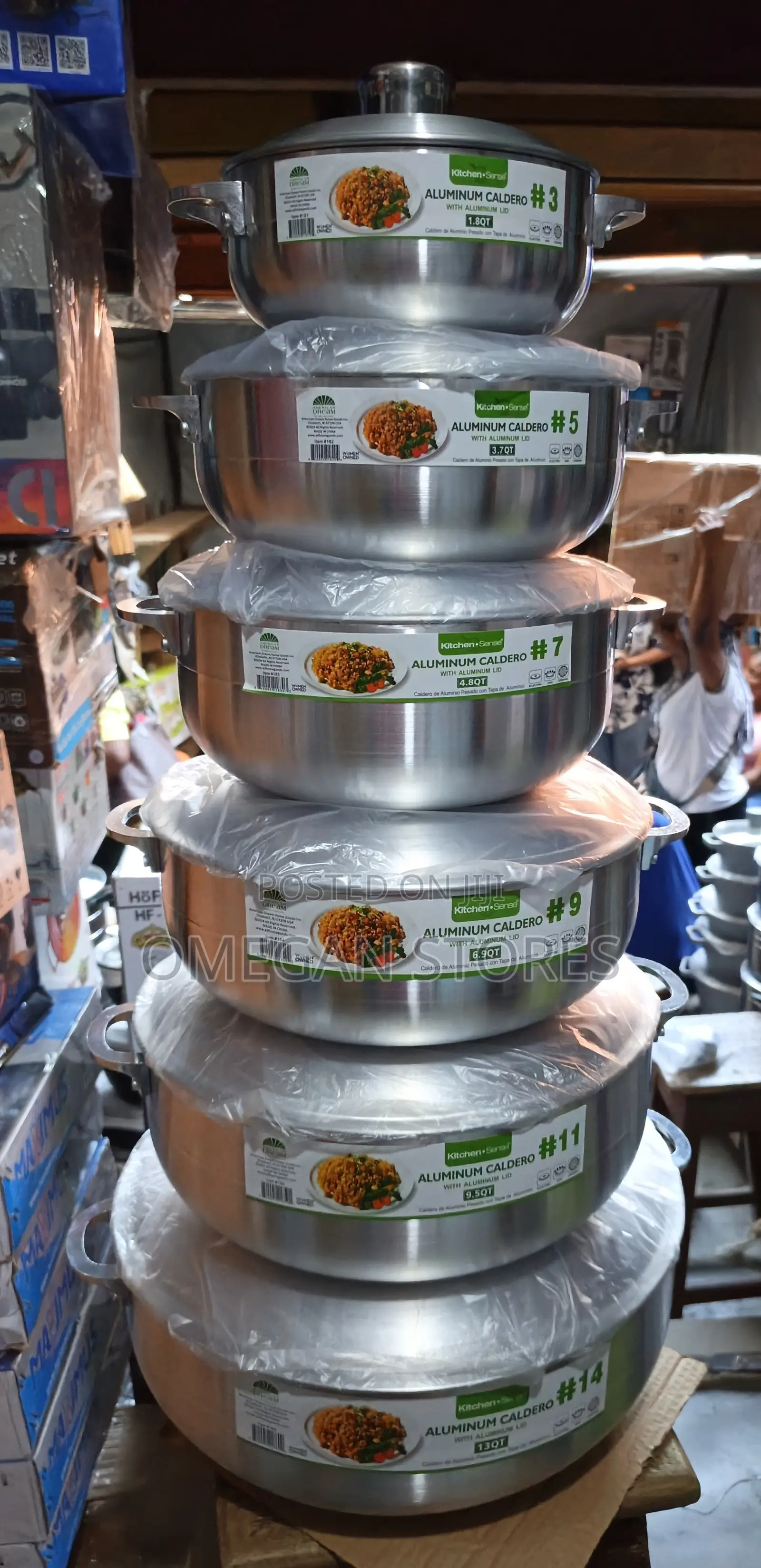 6pcs Heavy Duty Caldero Aluminum Cookware