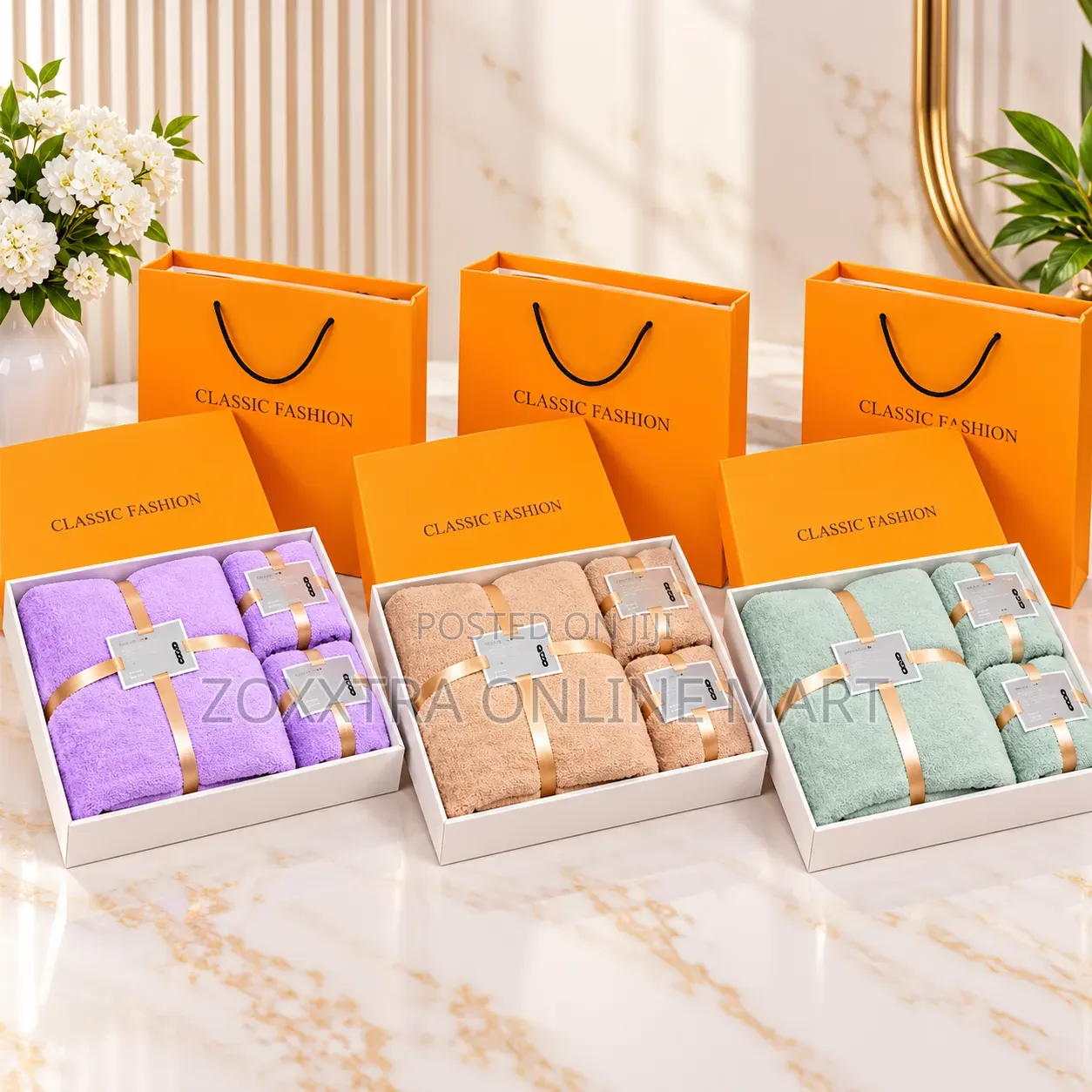 3-Piece Luxury Towel Gift Set