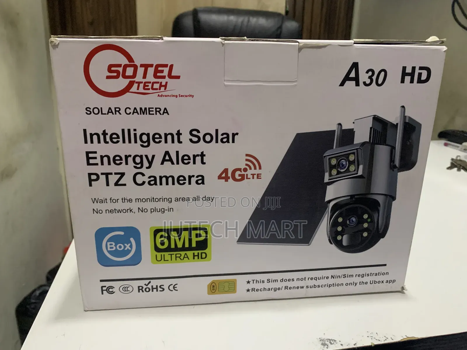 Ubox 4g Solar CCTV Camera Night Vision Motion Detection
