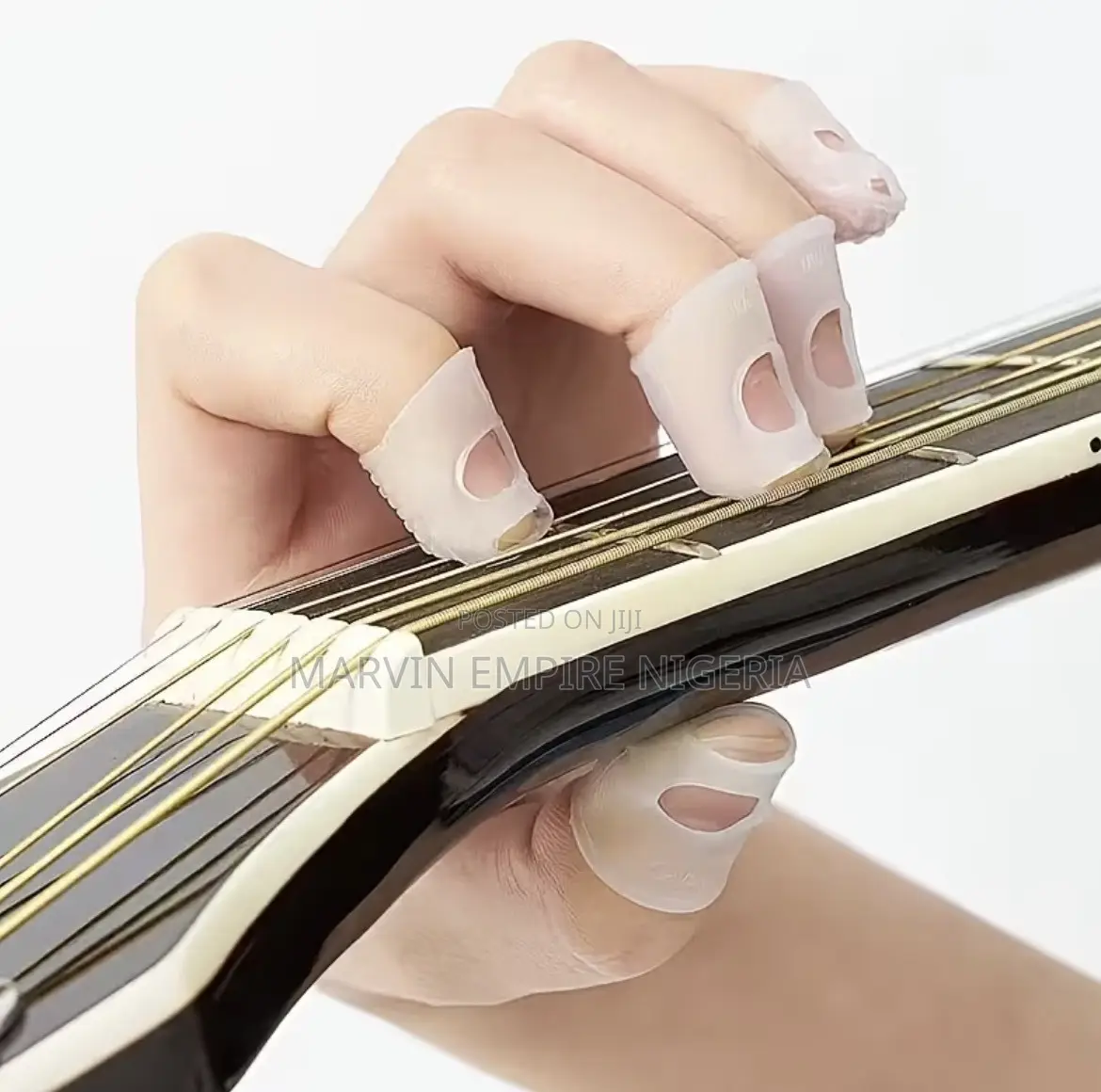4pcs Silicone Guitar Finger Picks - Ideal for Beginners - Comfortable