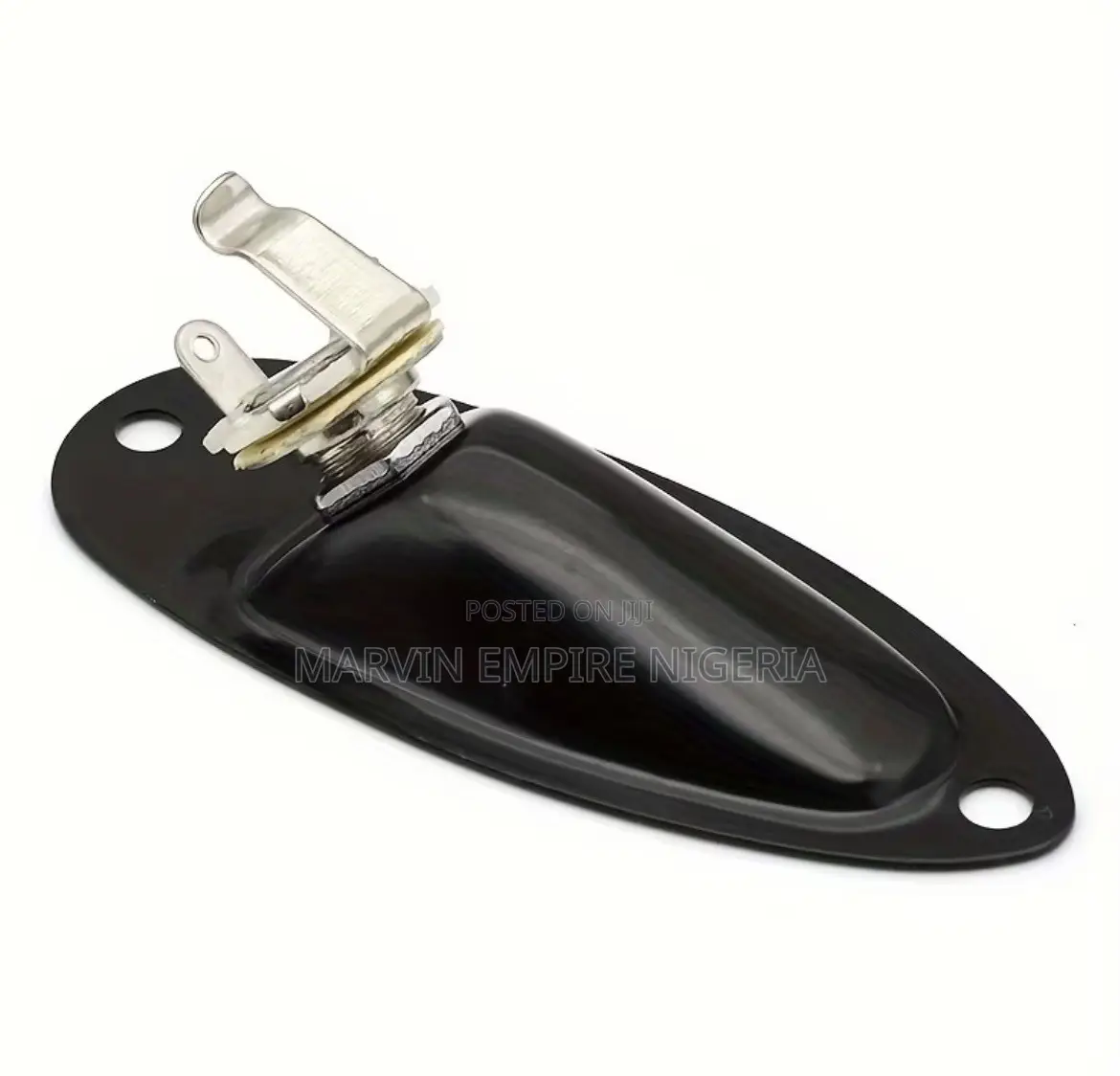 ST Style Black Electric Guitar Boat Jack Port Socket Standard 1/4 Inch