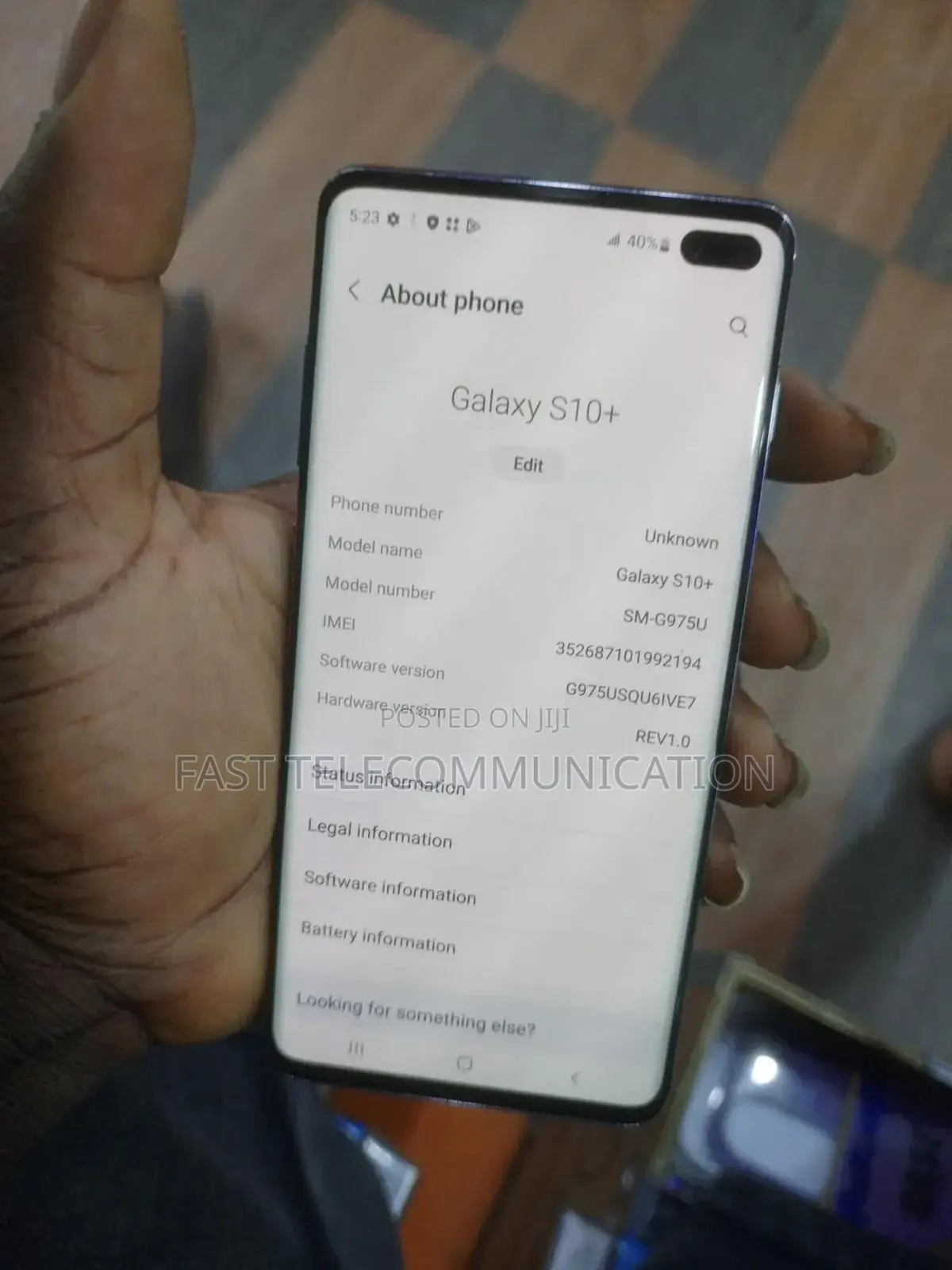 Samsung Galaxy S10 Plus 128 GB Black
