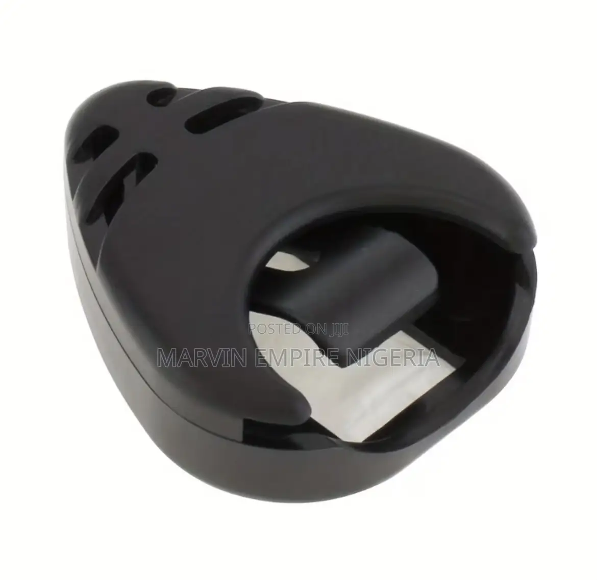 2pcs Black Plastic Guitar Pick Holder With Adhesive Backing Easy Paste