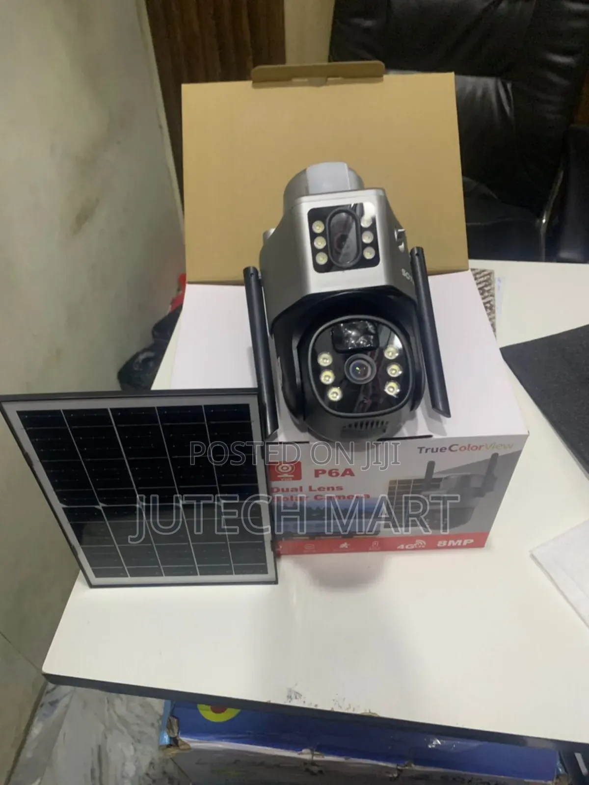V380 Dual Lens Solar 4G PTZ Camera With Color Night Vision