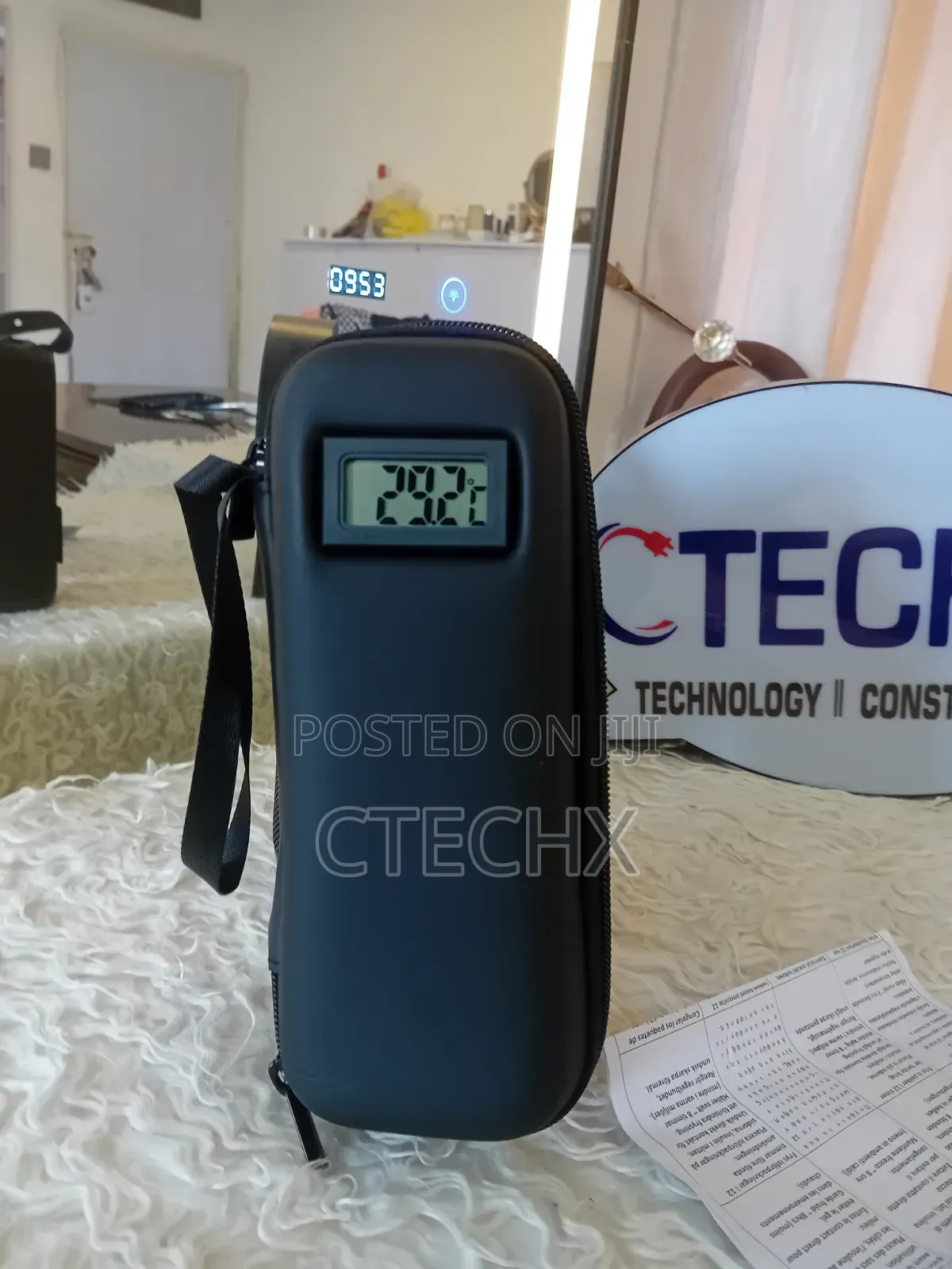 Insulin Cooler Travel Case With Thermometer Temp. Display TSA Approved