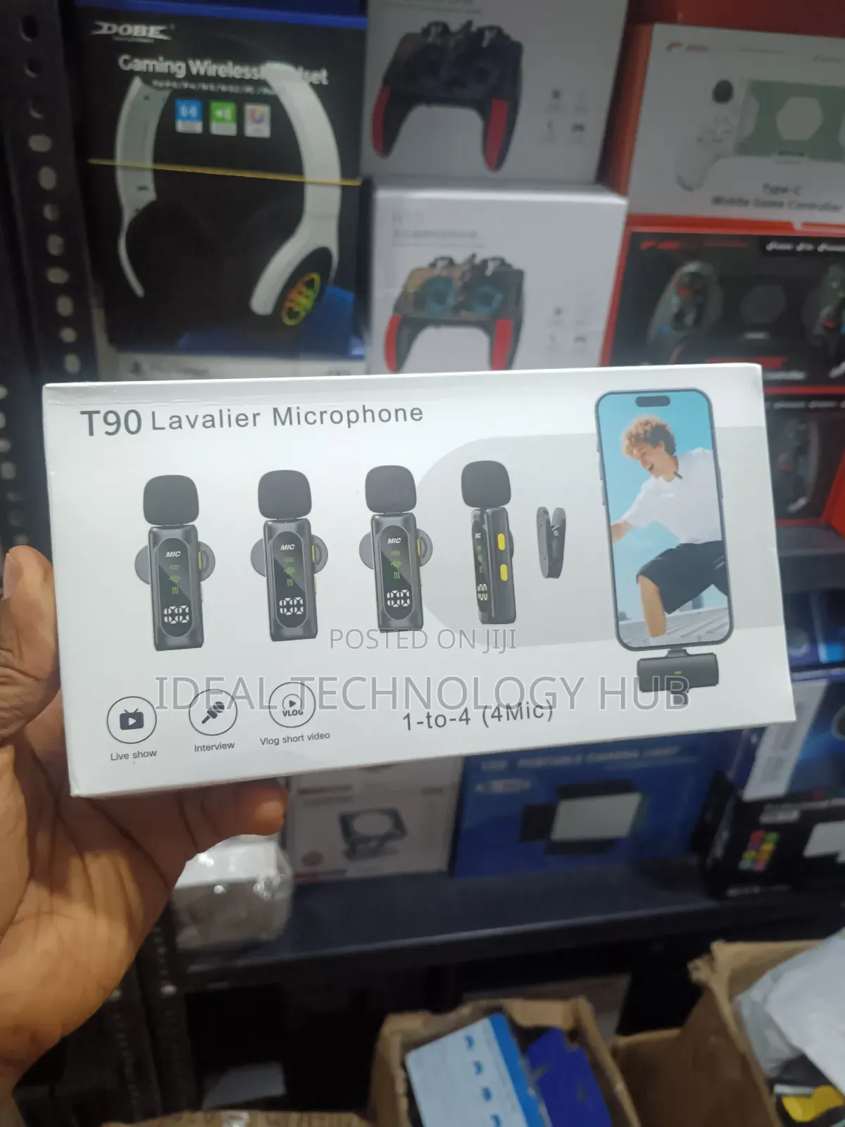 T90 4 in 1 Lavalier Phone Mic