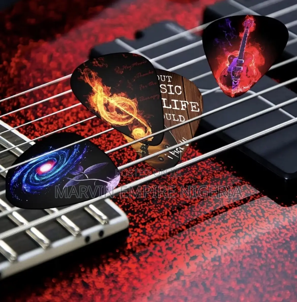 12pcs of Colorful Custom Guitar Picks | Double-Sided Creative Gift