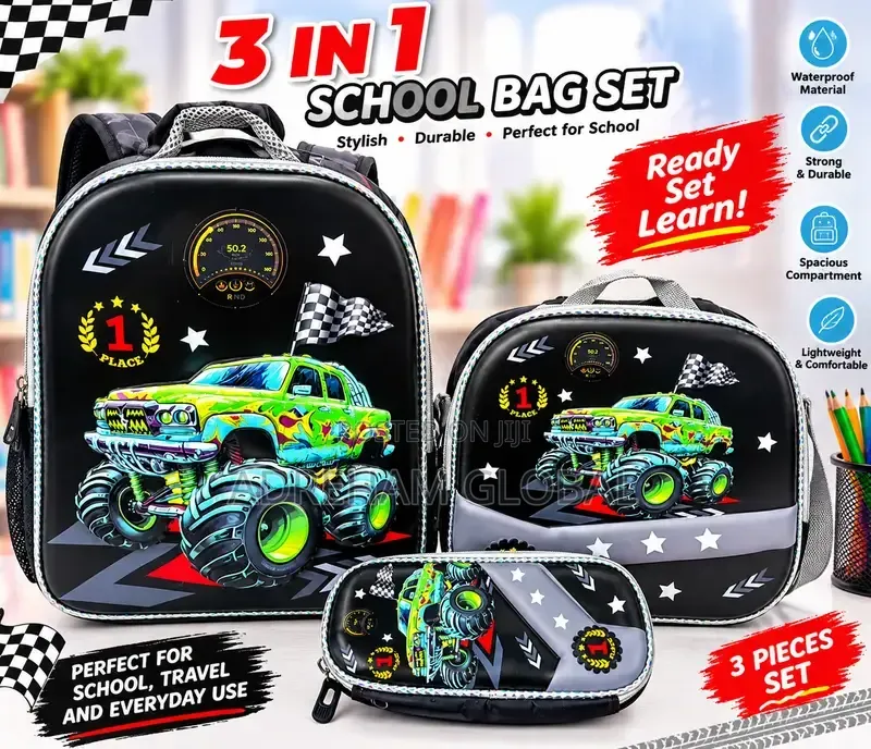 3in1 Cute 3d Carton Character School Bag,lunch Bag,pencil(nursery-Pri)