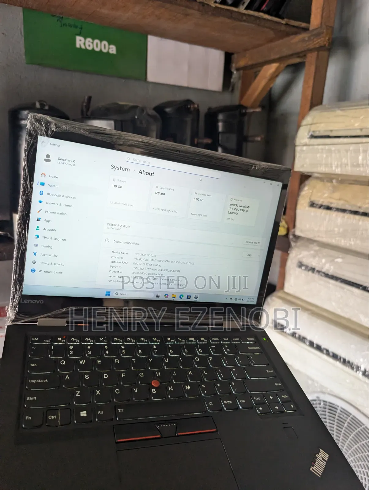 Laptop Lenovo ThinkPad X1 Carbon 8GB Intel Core i7 SSD 128GB