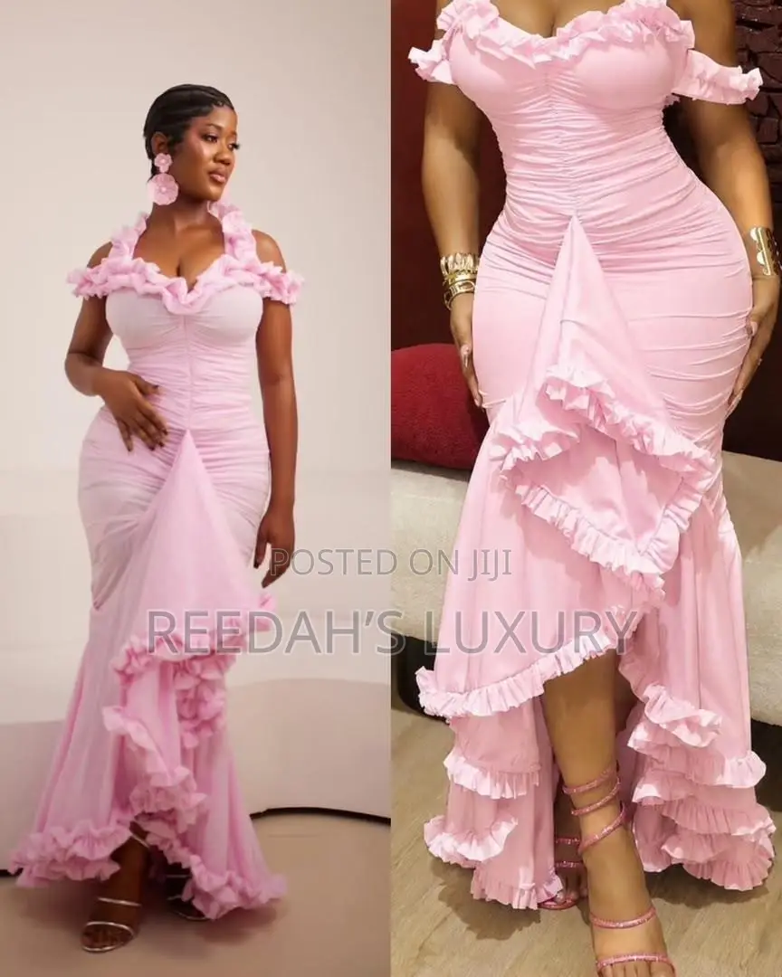 Ruffled Off Shoulder Maxi Dress