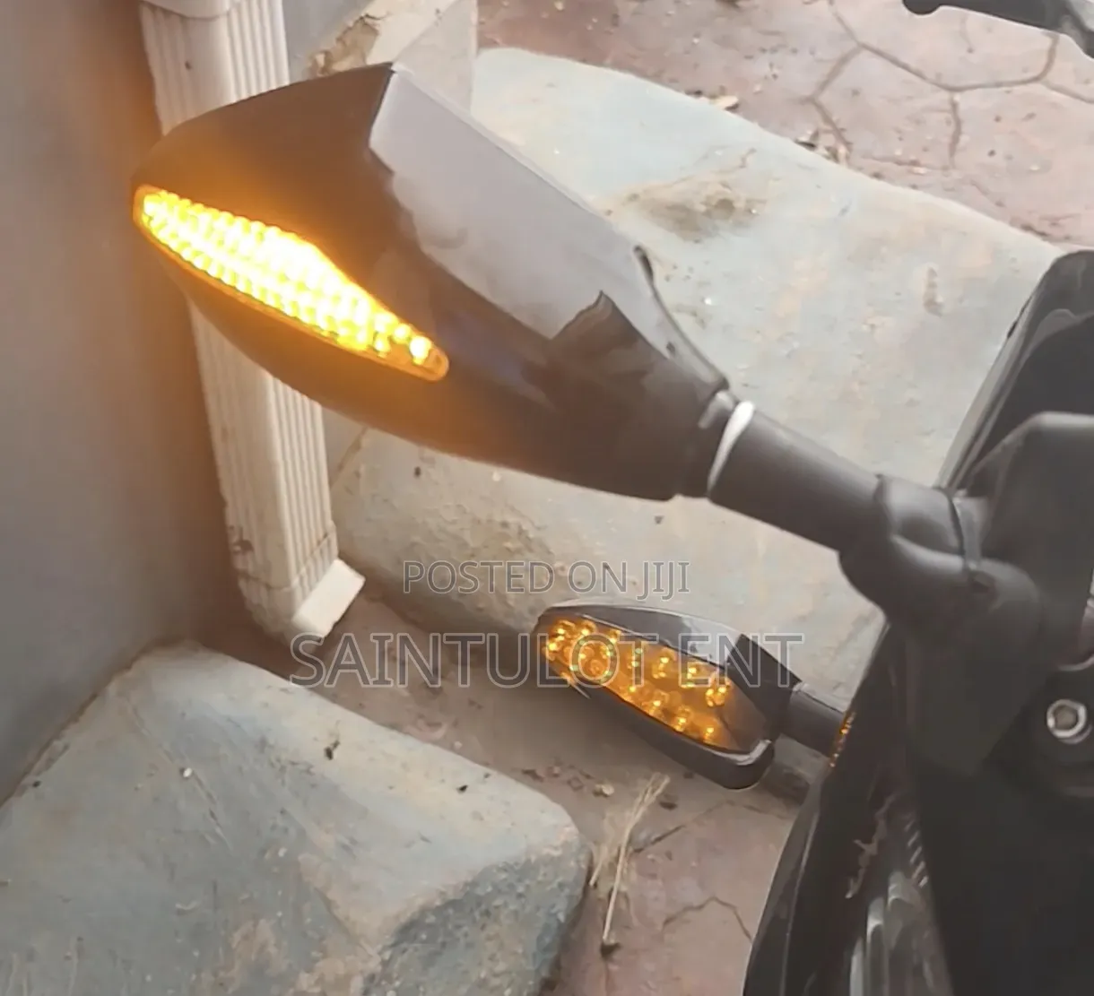 Power Bike Mirror With Indicator Light