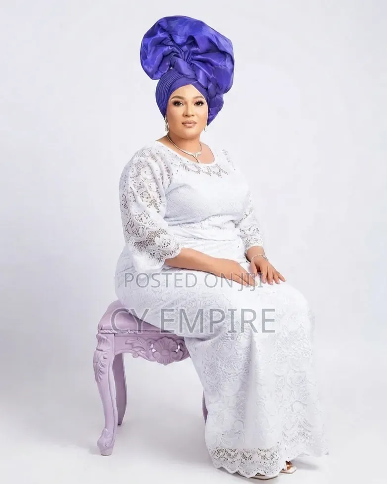 Purple Silk Turban Gele