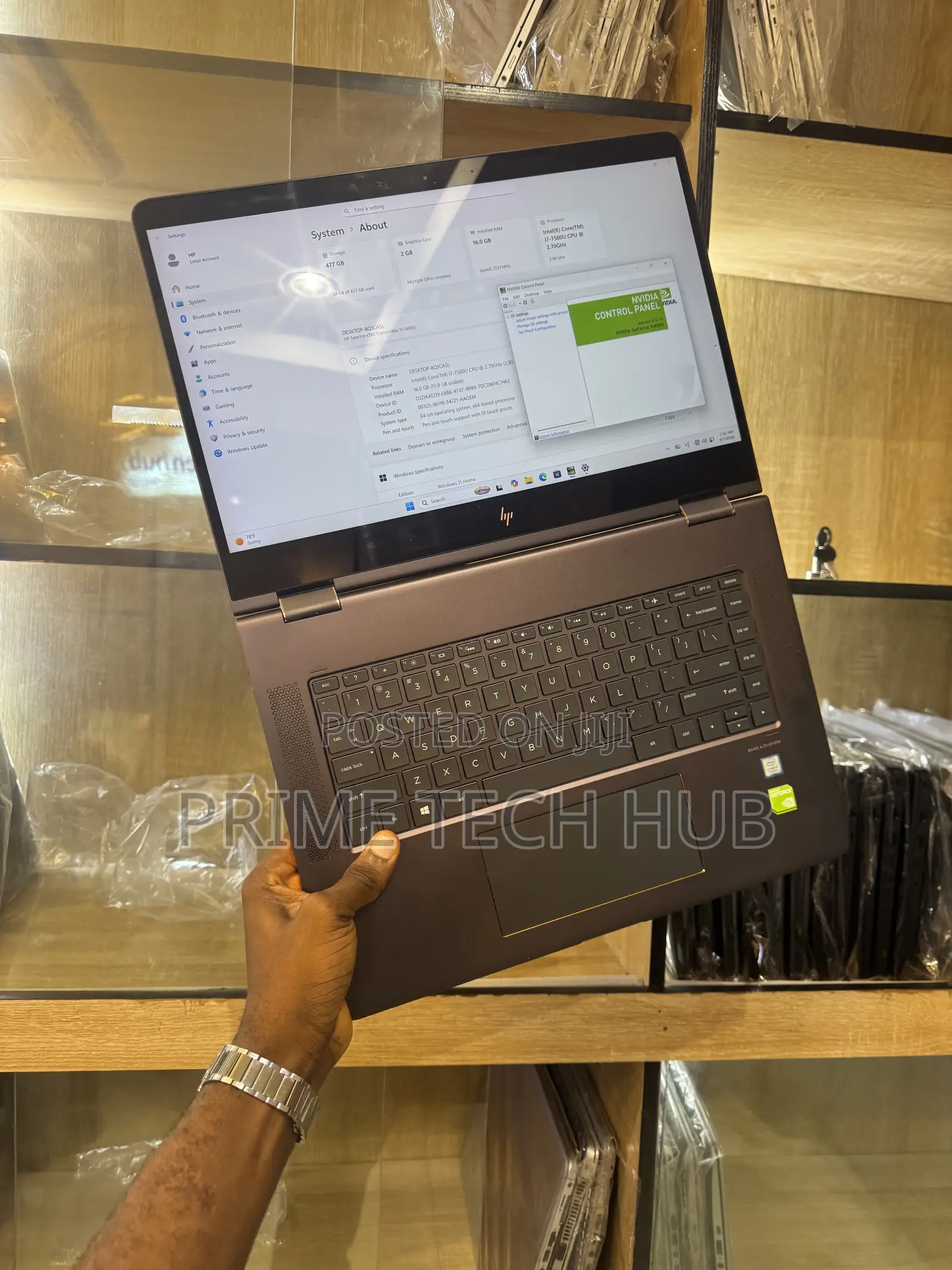 Laptop HP Spectre X360 15 16GB Intel Core i7 SSD 512GB