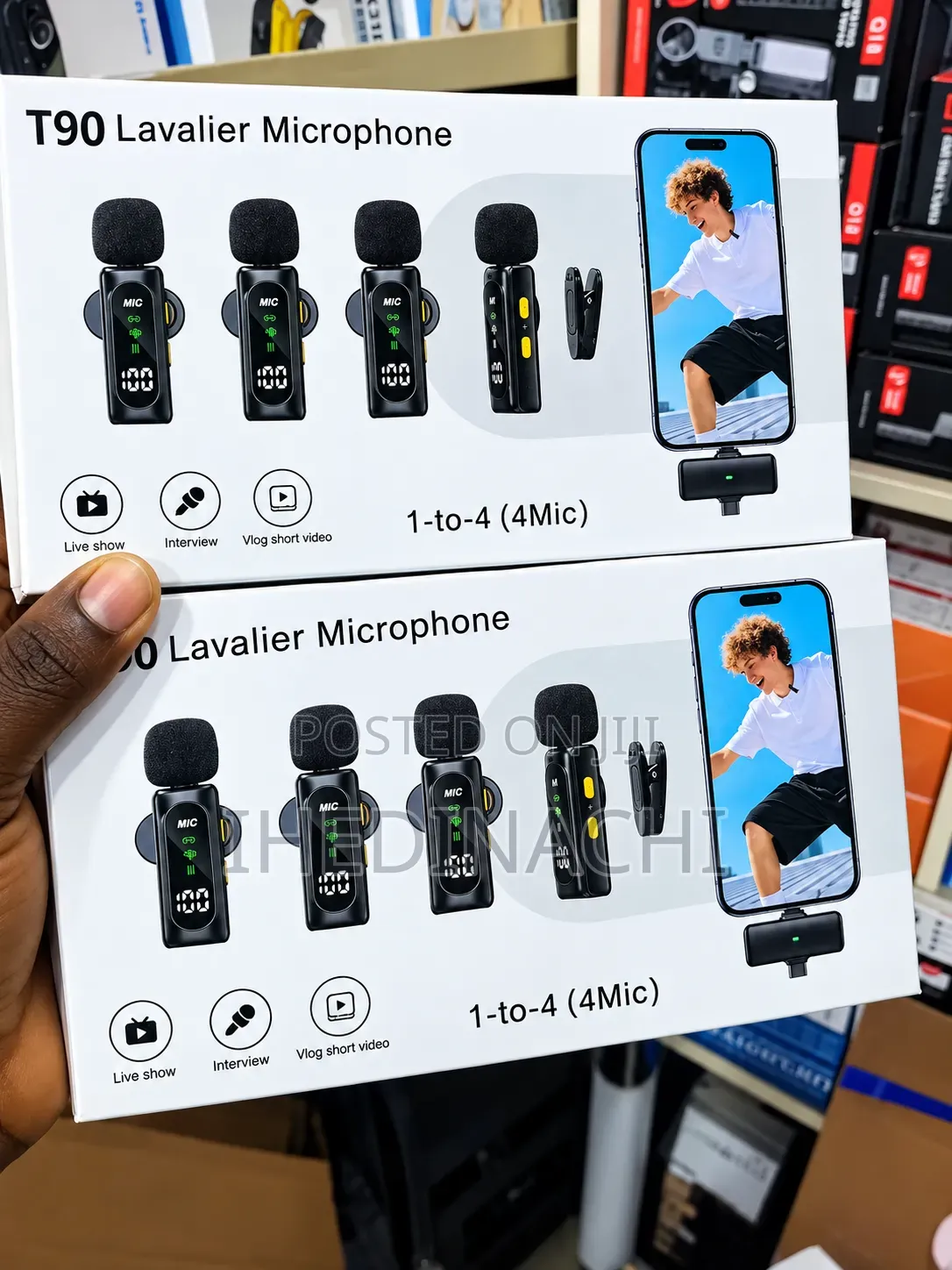 T90 4-in-1 Noise Cancellation Wireless Microphone