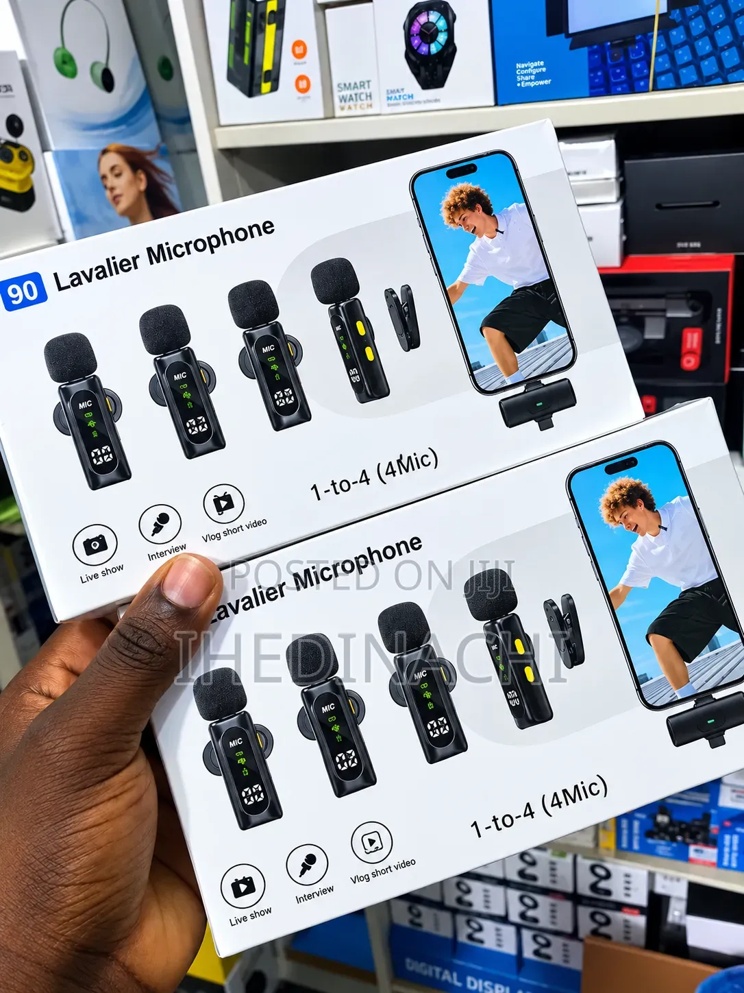 T90 4-in-1 Noise Cancellation Wireless Microphone