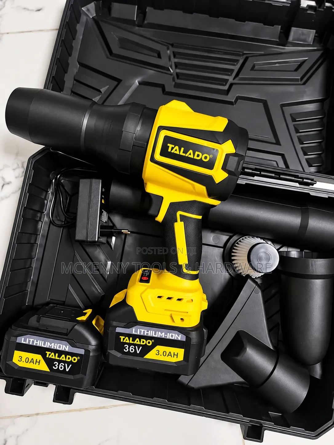 TALADO 36V Cordless Air Blower Vacuum 2-in-1 With 2 Batteries