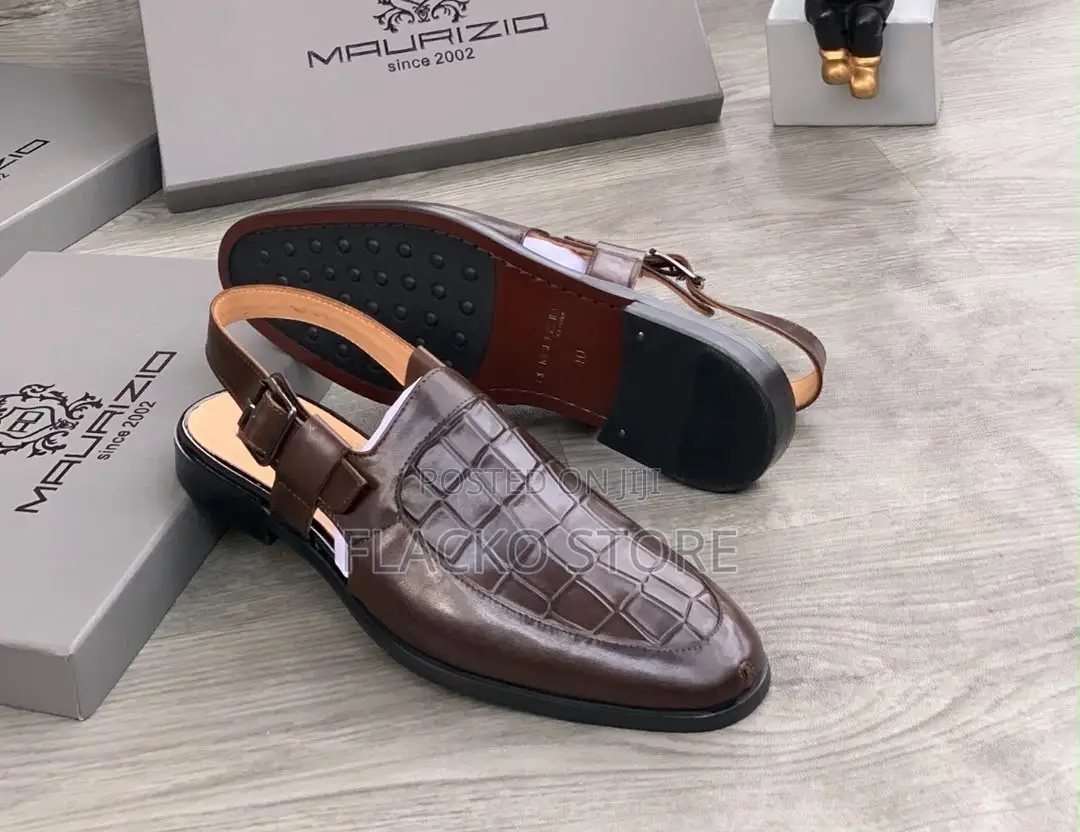 Exclusive Ad Maurizio Leather Shoe Sandals