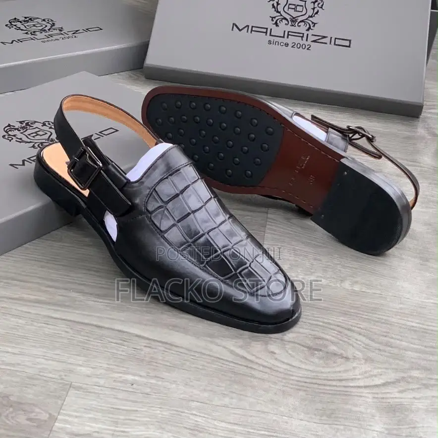 Exclusive Ad Maurizio Leather Shoe Sandals