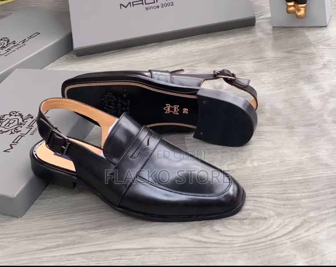 Exclusive Ad Maurizio Leather Shoe Sandals