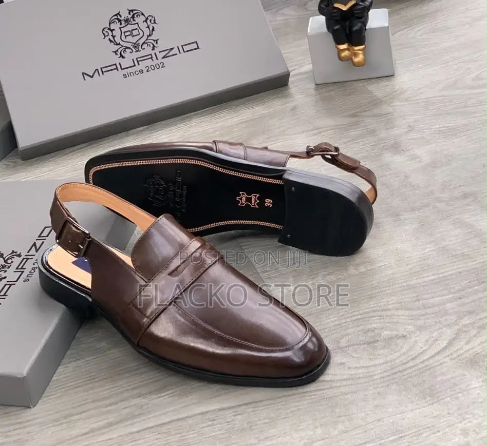 Exclusive Ad Maurizio Leather Shoe Sandals