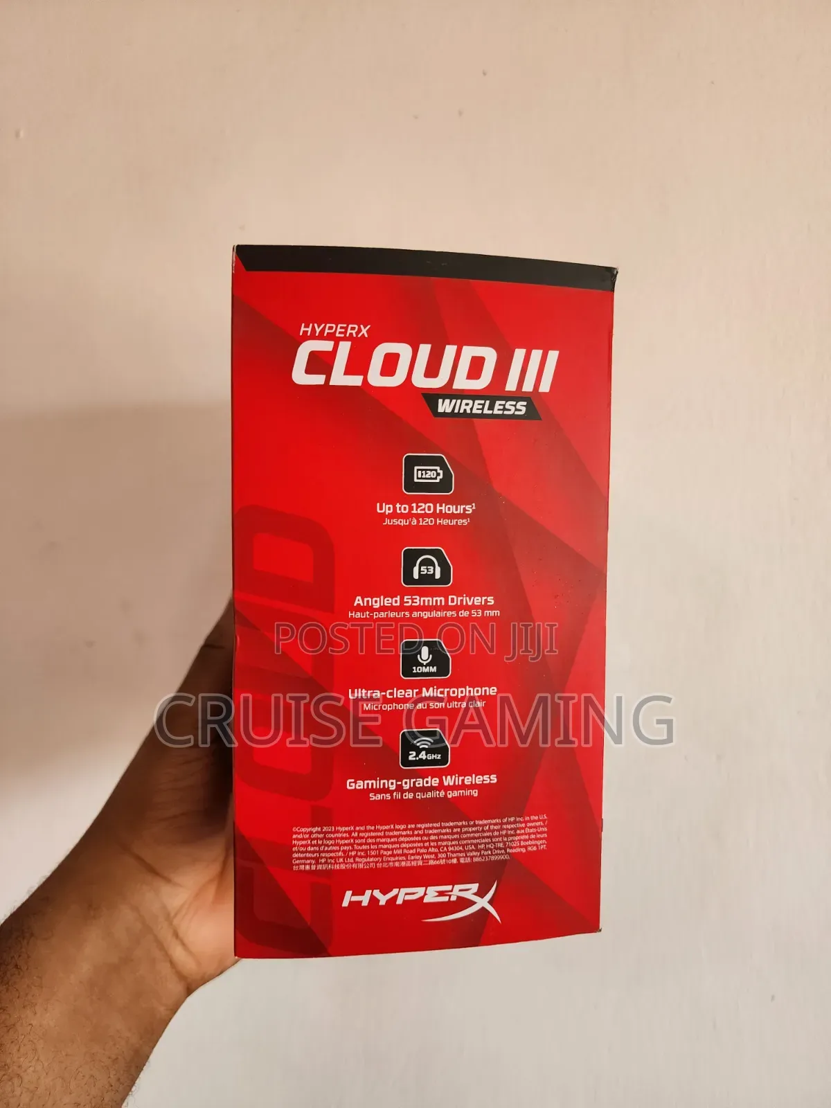Hyperx Cloud 3 Wireless Gaming Headset DtsX Headphone Legendary Sound