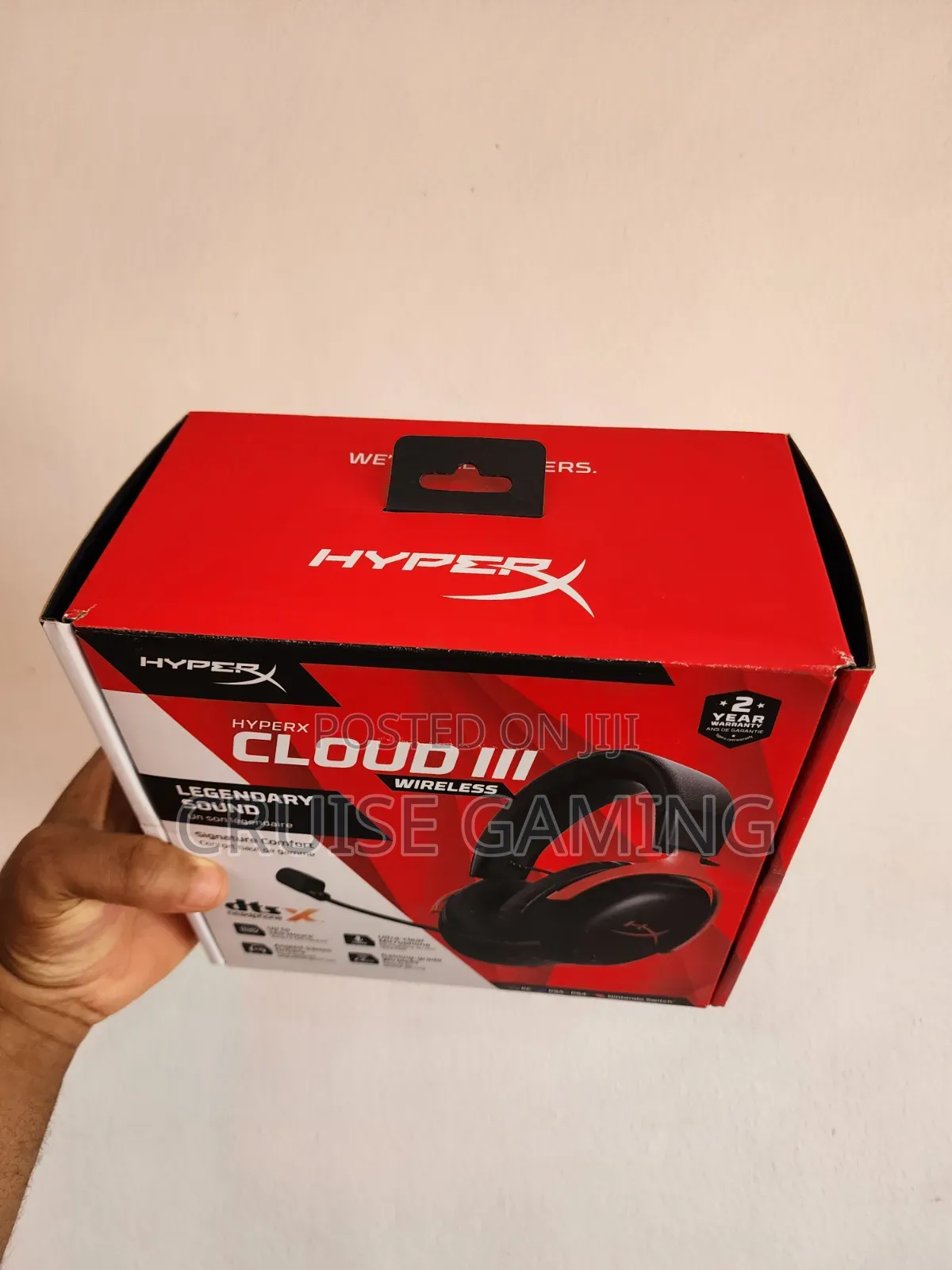 Hyperx Cloud 3 Wireless Gaming Headset DtsX Headphone Legendary Sound