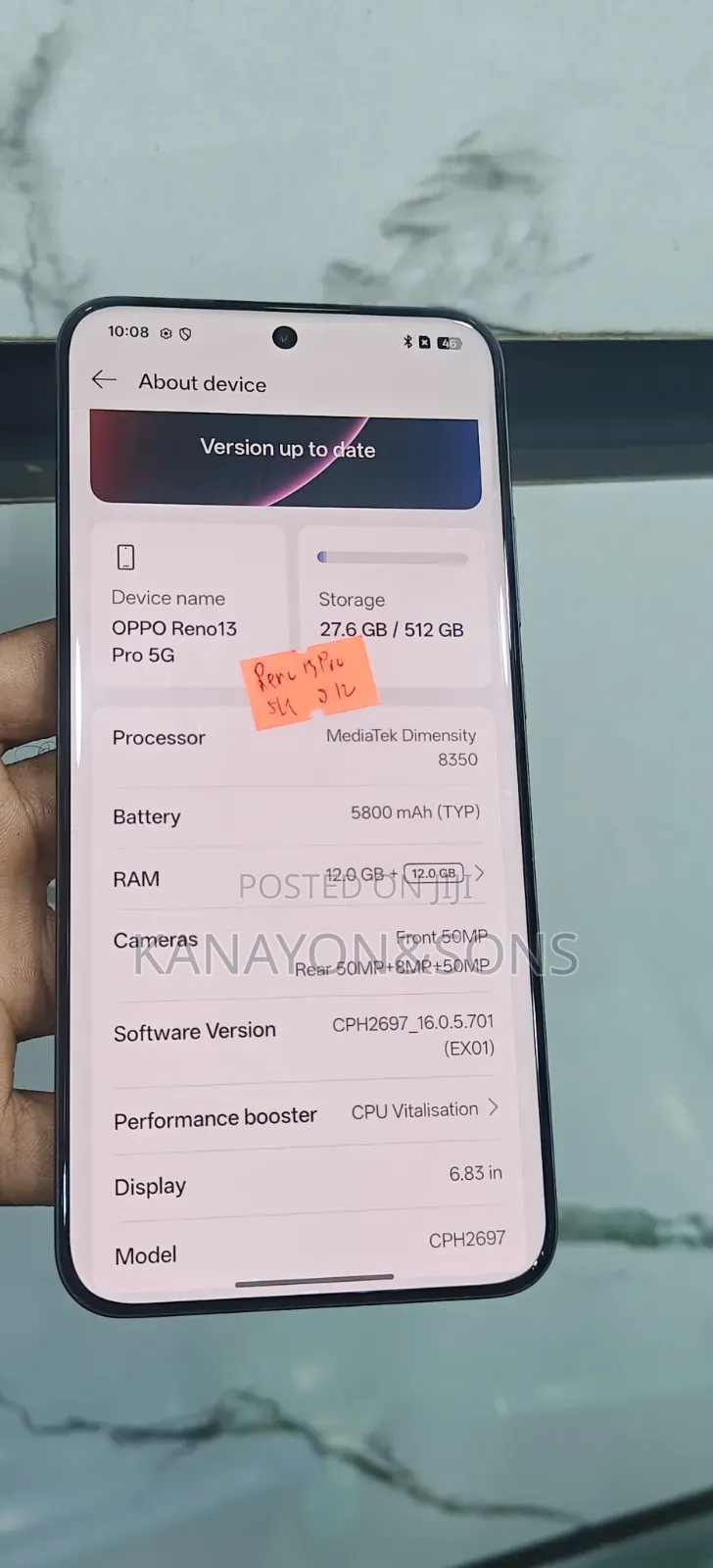 Oppo Reno13 Pro 12 GB Black