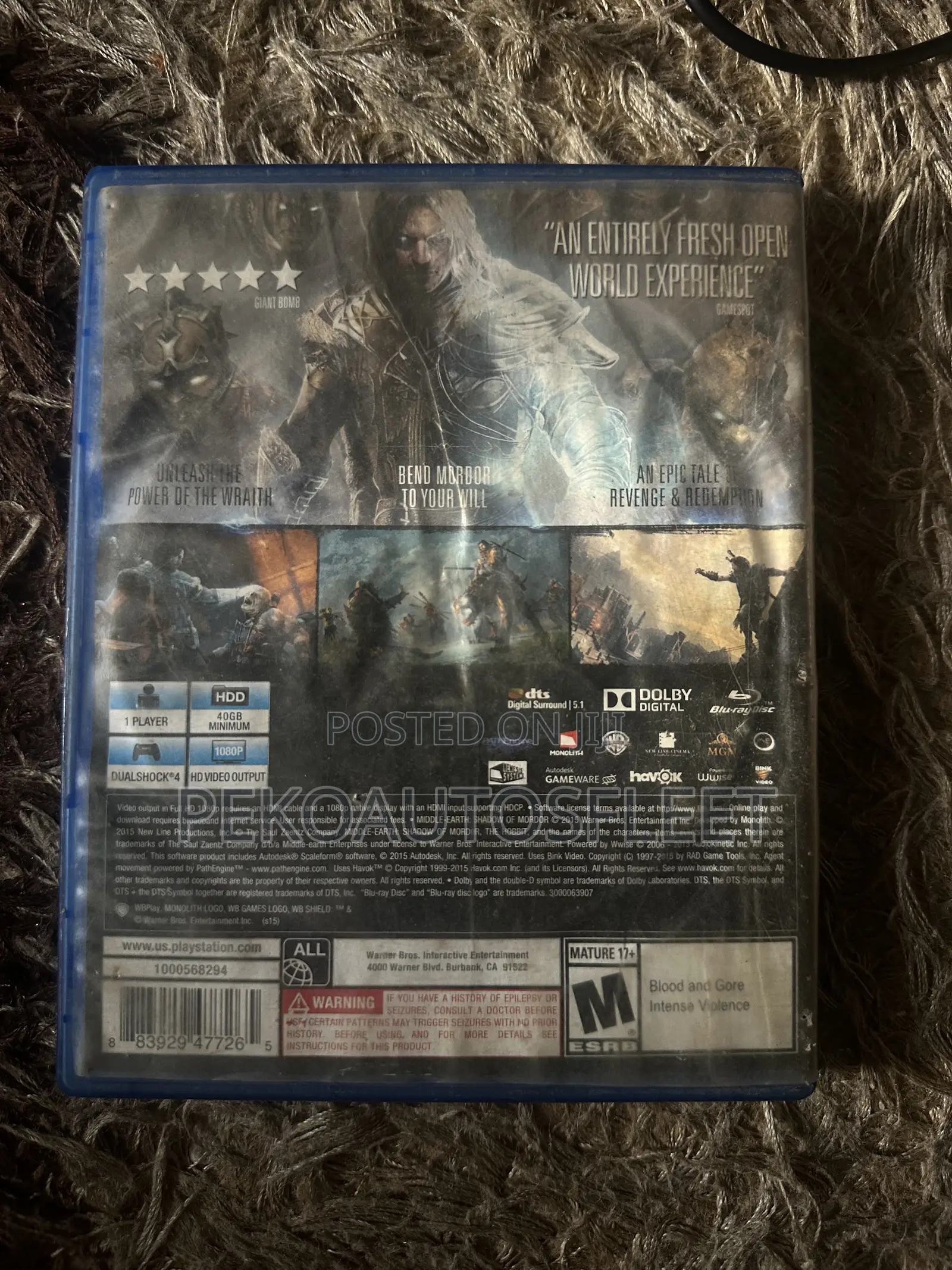 Middle-Earth: Shadow of Mordor
